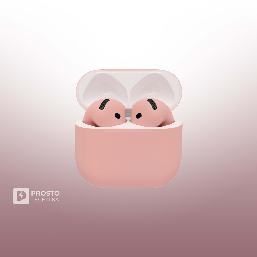 Apple Беспроводные наушники Apple AirPods 4 / Розовый песок